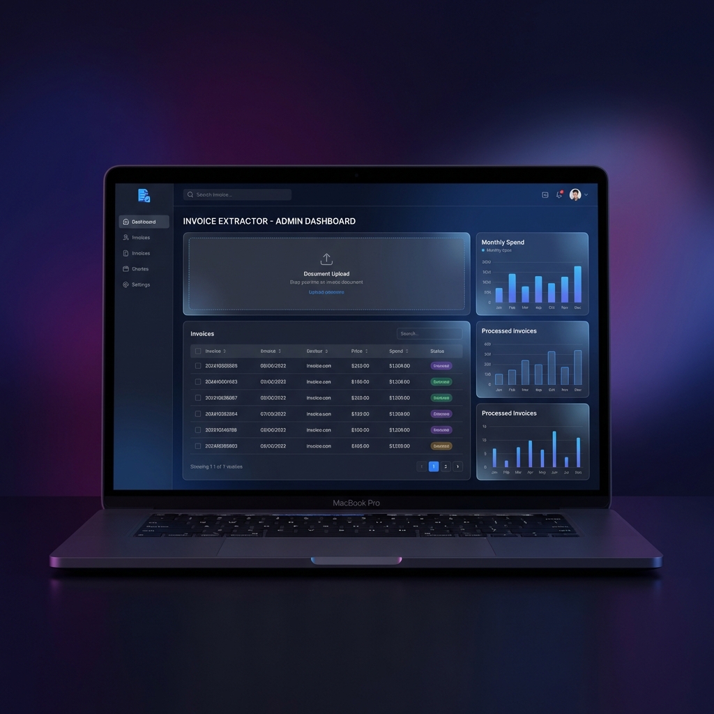 Bill Extractor Web App - OCR Data Extraction Site by Muhammed Shibil